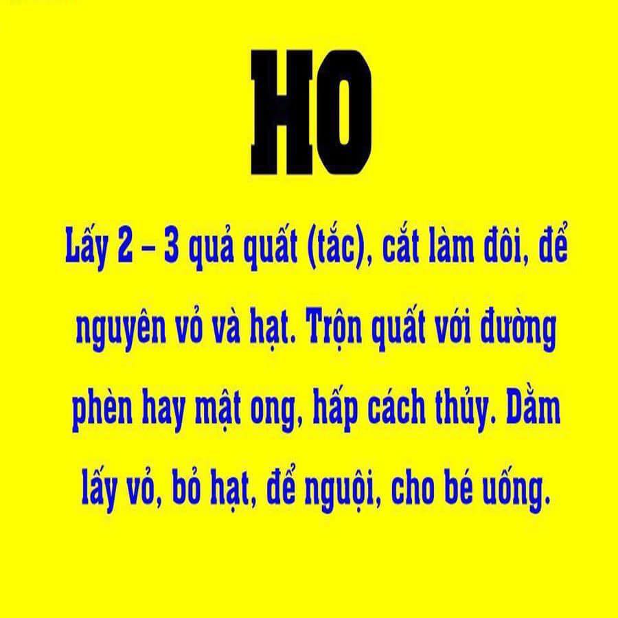 Hướng dẫn các xử lý khi bé bị ho