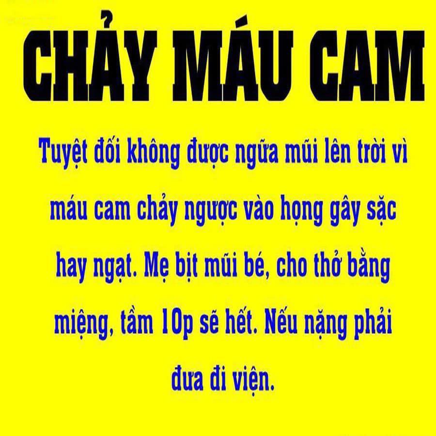 Hướng dẫn các xử lý khi bé bị chảy máu cam