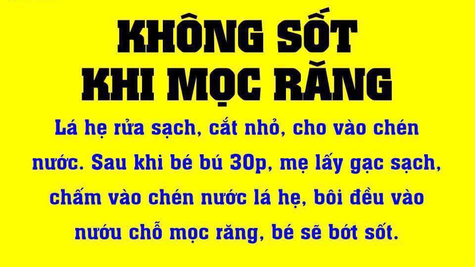 Hướng dẫn các xử lý khi bé bị sốt khi mọc răng