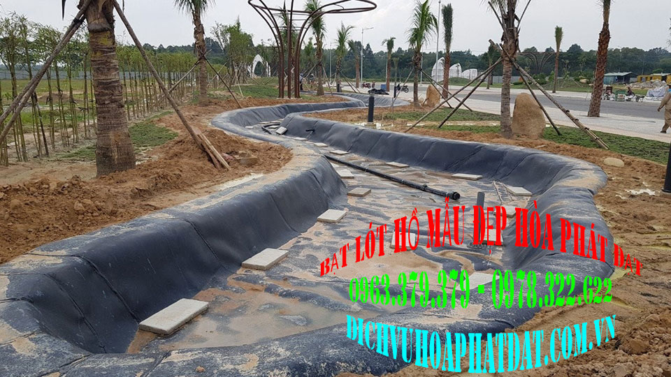 Hình ảnh: Bạt lót ao cá HDPE