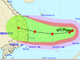 Bão Số 6 Nakri Quay Đầu Vào Khu Vực Nam Trung Bộ Với Diễn Biến Phức Tạp
