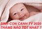 Sinh Con Canh Tý 2020 Tháng Nào Thì Tốt